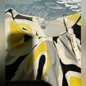 Women's Yellow and Black Blouse